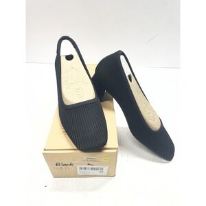 Vivaia Melody Pro Square Toe Knitted block heel black 40.5 / US 10.5 *NEW*